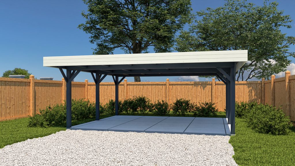 DISHA 5,50 m x 6,77 m Biancasa carport