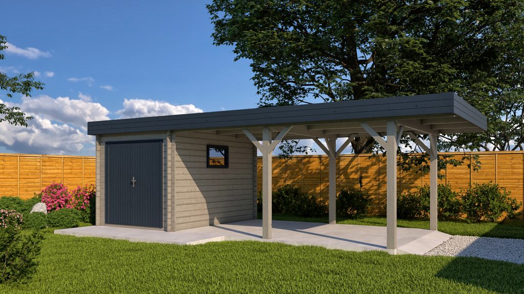 ROMANA 3,07 m x 6,77 m Biancasa carport