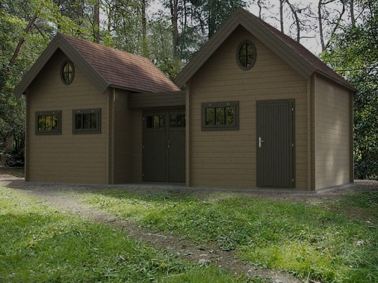 Boduri Chalet en bois contemporains Grandcasa